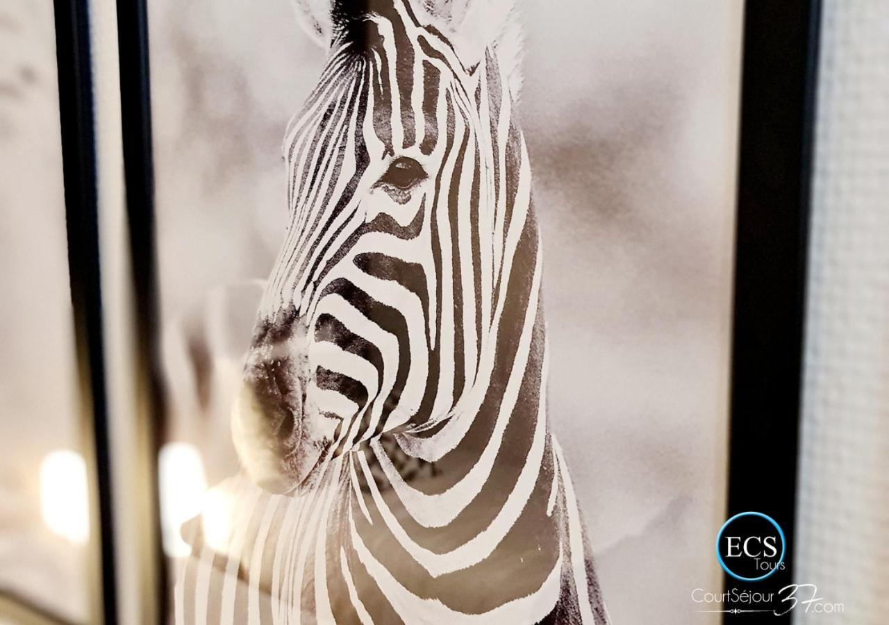 "Le Safari" - 2 Lits - Au Coeur Du Vieux Tours Apartment Bagian luar foto